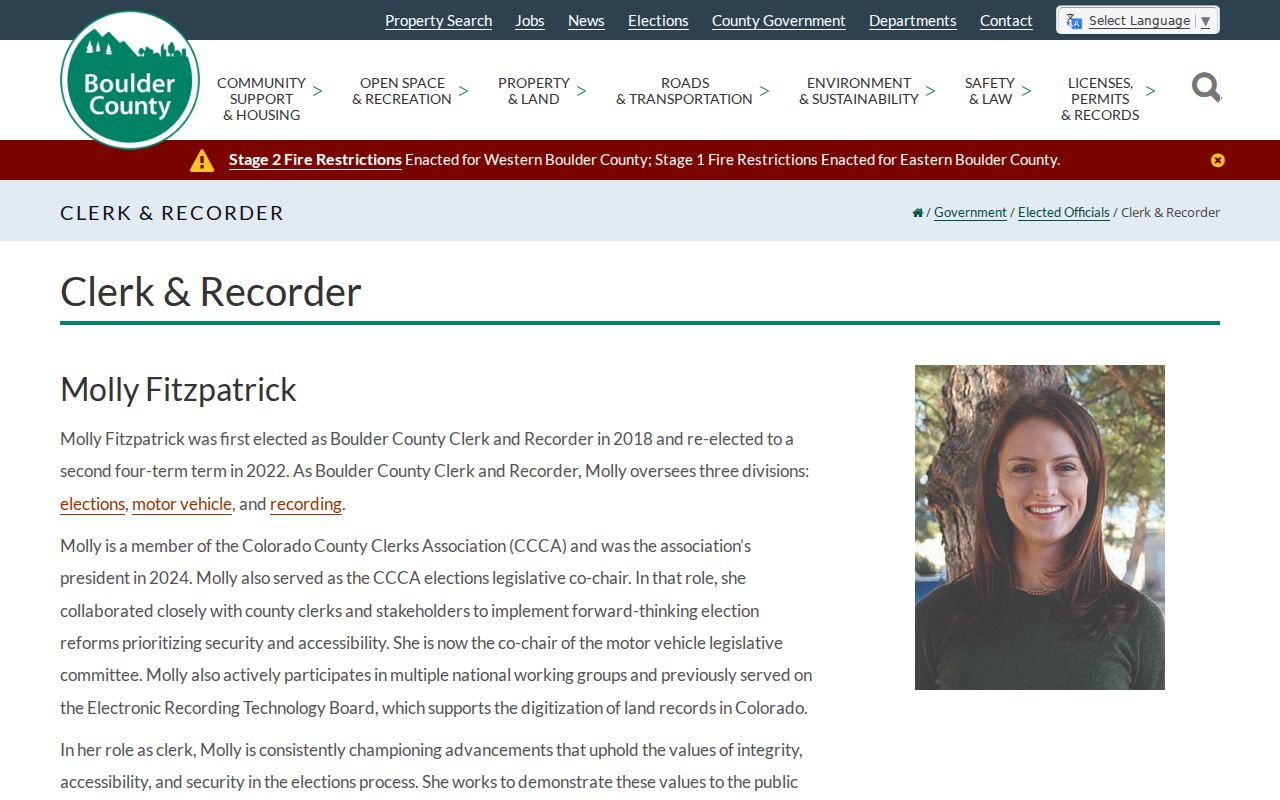 Louisville residents directory Boulder County Clerk and Recorder